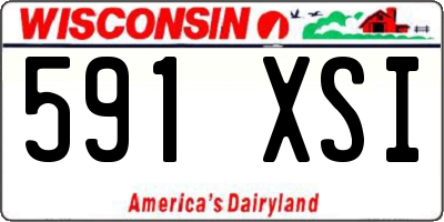 WI license plate 591XSI
