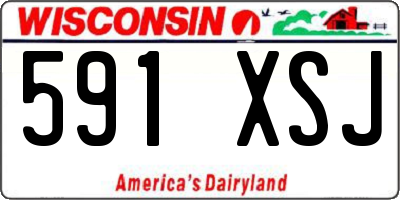 WI license plate 591XSJ