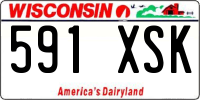 WI license plate 591XSK