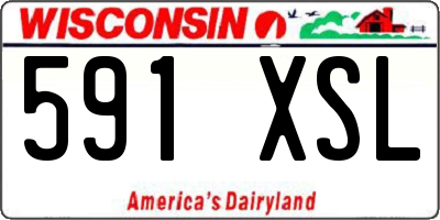 WI license plate 591XSL