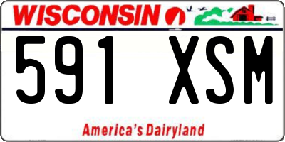 WI license plate 591XSM
