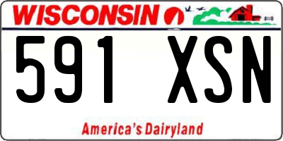 WI license plate 591XSN