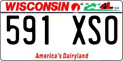 WI license plate 591XSO