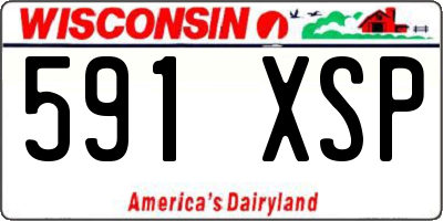 WI license plate 591XSP