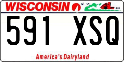 WI license plate 591XSQ