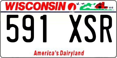 WI license plate 591XSR