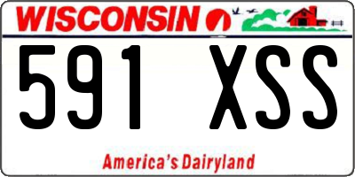 WI license plate 591XSS