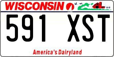 WI license plate 591XST