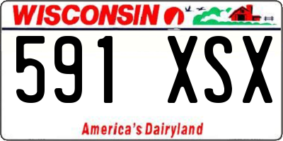WI license plate 591XSX