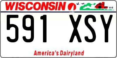 WI license plate 591XSY