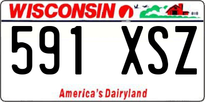 WI license plate 591XSZ
