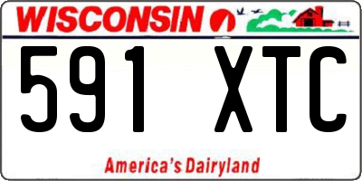 WI license plate 591XTC