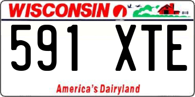 WI license plate 591XTE