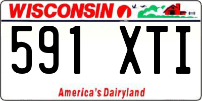 WI license plate 591XTI