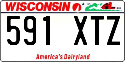 WI license plate 591XTZ