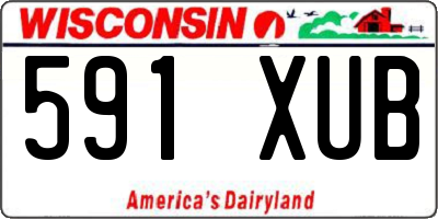 WI license plate 591XUB