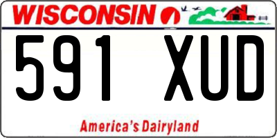 WI license plate 591XUD