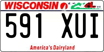 WI license plate 591XUI