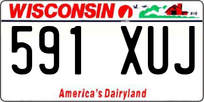 WI license plate 591XUJ