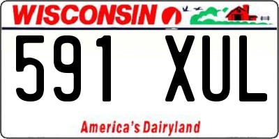 WI license plate 591XUL
