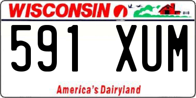 WI license plate 591XUM