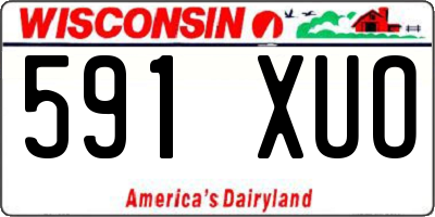 WI license plate 591XUO