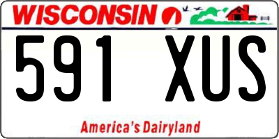 WI license plate 591XUS
