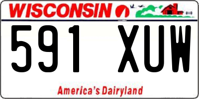 WI license plate 591XUW