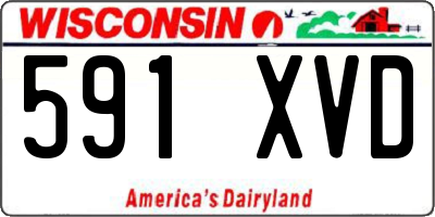 WI license plate 591XVD