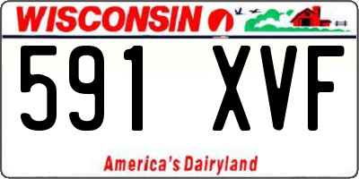 WI license plate 591XVF