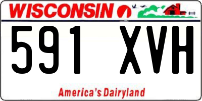 WI license plate 591XVH