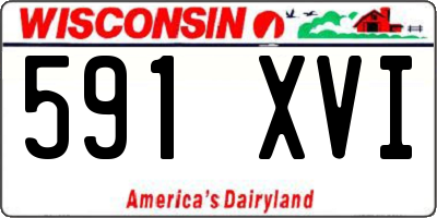 WI license plate 591XVI