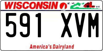 WI license plate 591XVM