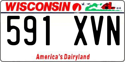 WI license plate 591XVN