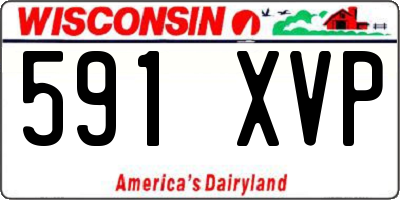 WI license plate 591XVP