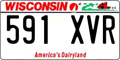 WI license plate 591XVR