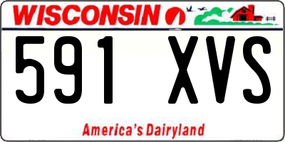 WI license plate 591XVS