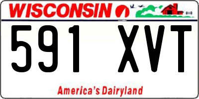 WI license plate 591XVT