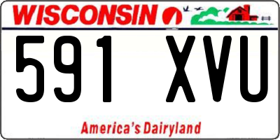 WI license plate 591XVU
