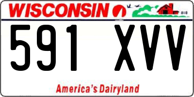 WI license plate 591XVV