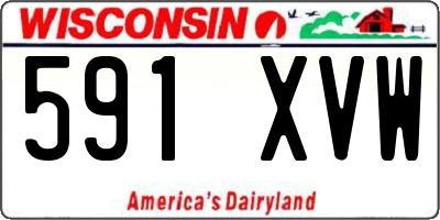 WI license plate 591XVW