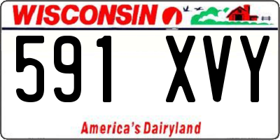 WI license plate 591XVY