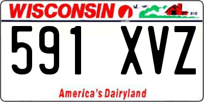 WI license plate 591XVZ