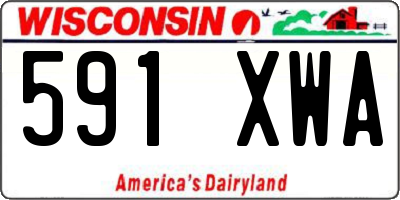 WI license plate 591XWA