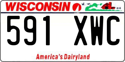 WI license plate 591XWC