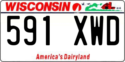 WI license plate 591XWD