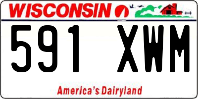 WI license plate 591XWM