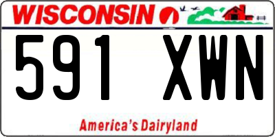 WI license plate 591XWN