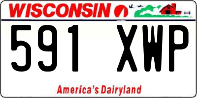 WI license plate 591XWP