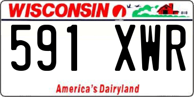 WI license plate 591XWR